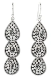 Samuel B. Dots Teardrop Earrings In Metallic