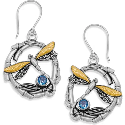 Samuel B. Dragonfly Drop Earrings In Blue