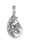 Samuel B. Dragonfly Pendant In Silver