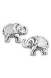 Samuel B. Elephant Stud Earrings In Metallic