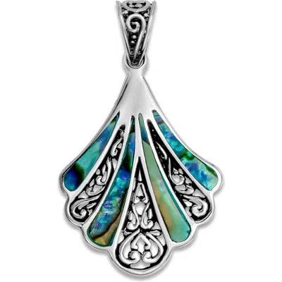 Samuel B. Fan Pendant In Blue/green