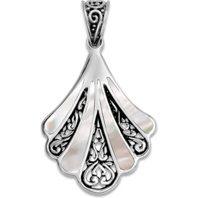 Samuel B. Fan Pendant In White