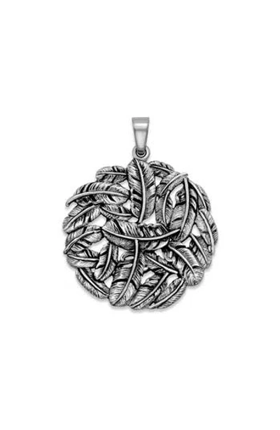SAMUEL B. SAMUEL B. FEATHER ROUND PENDANT