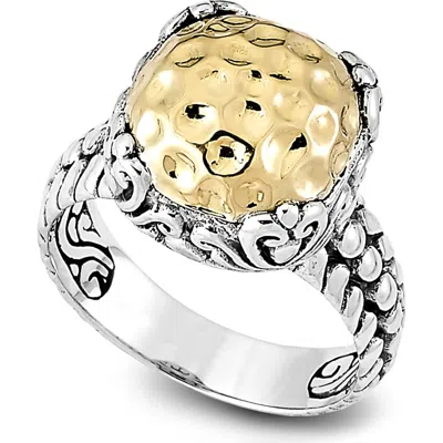 SAMUEL B. SAMUEL B. FILIGREE HAMMERED TEXTURED RING