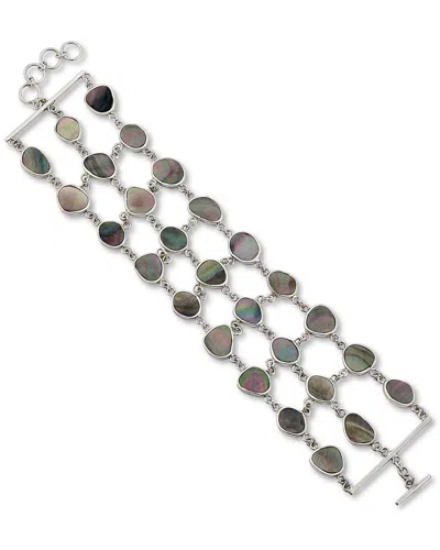 SAMUEL B. SAMUEL B. FINE JEWELRY SILVER MOTHER-OF-PEARL BRACELET