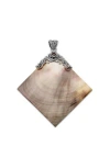 Samuel B. Garnet & Grey Mother-of-pearl Pendant