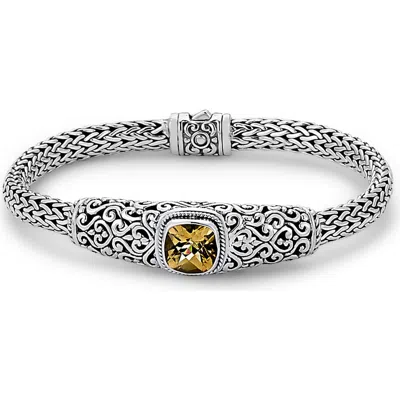 Samuel B. Green Amethyst Bracelet In Metallic
