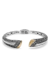 Samuel B. Hammered Bangle Bracelet In Silver And Gold