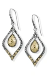 Samuel B. Hammered Drop Earrings In Multi