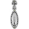 Samuel B. Silver Hammered Floral Pendant In Silver