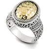 Samuel B. Hammered Oval Ring In Multi
