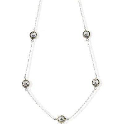Samuel B. Hammered Station Necklace In Metallic