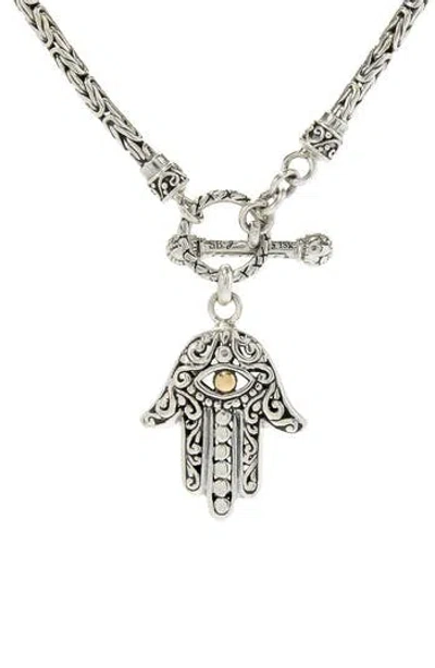 Samuel B. Hamsa Pendant Toggle Necklace In Multi