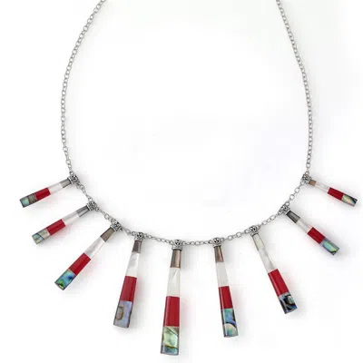 Samuel B. Jewels Of The Sea Sterling Silver Frontal Necklace In Metallic