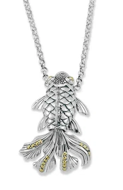 Samuel B. Koi Fish Pendant Necklace In Multi