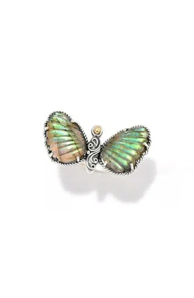 Samuel B. Labradorite Butterfly Ring In Multi