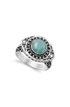 Samuel B. Silver 2.00 Ct. Tw. Larimar Ring In Multi