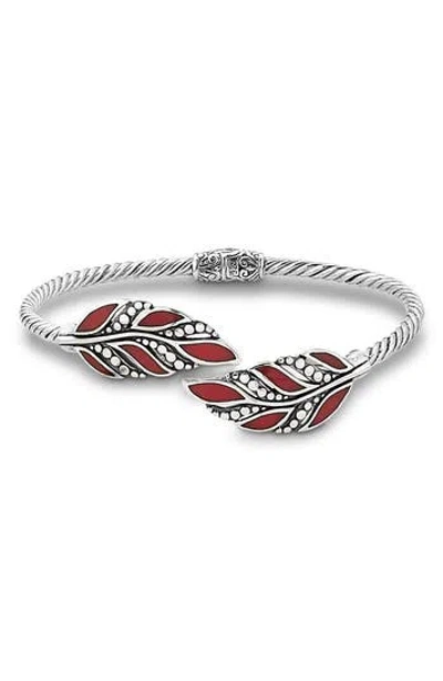 Samuel B. Leaf Cuff Bracelet In Red