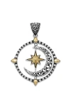 Samuel B. Moon & Star Pendant In Multi