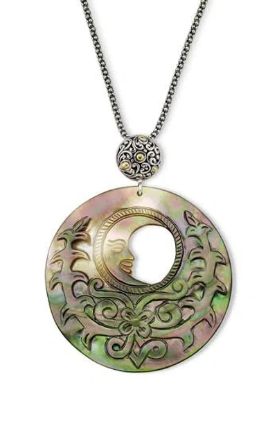Samuel B. Moon Pendant Necklace In Gray
