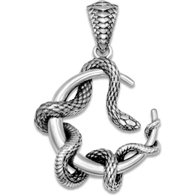 Samuel B. Moon Snake Sterling Silver Pendant