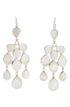 Samuel B. Mothe Of Pearl Chandelier Drop Earrings In White