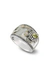 Samuel B. Mother-of-pearl Animal Overlay Ring In Metallic