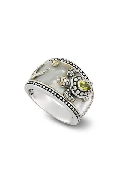 Samuel B. Mother-of-pearl Animal Overlay Ring