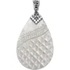 Samuel B. Mother-of-pearl Carved Pendant In White