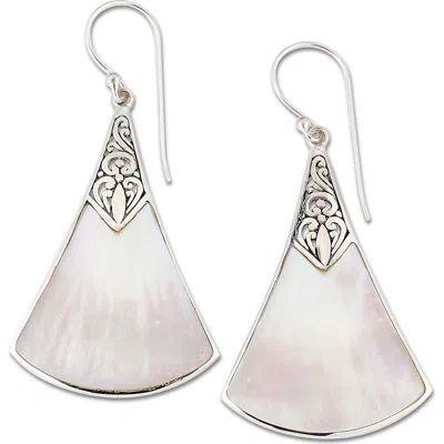 Samuel B. Mother-of-pearl Fan Drop Earrings