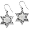 Samuel B. Silver Pearl Star Earrings In White