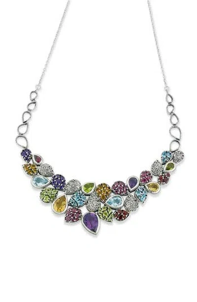 Samuel B. Multi Stone Bib Necklace