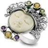Samuel B. Multi Stone Goddess Ring In Multi