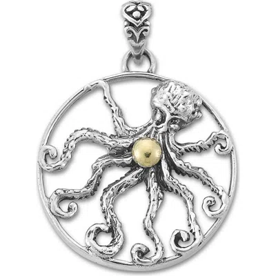 Samuel B. Octopus Two-tone Pendant
