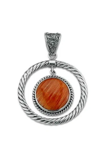 Samuel B. Orange Spiny Oyster Pendant