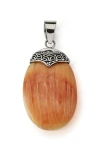 Samuel B. Orange Spiny Pendant In Orange