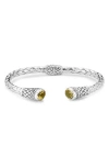 Samuel B. Silver 3.30 Ct. Tw. Citrine Bangle Bracelet In Yellow