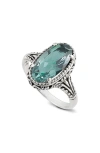 Samuel B. Silver 4.50 Ct. Tw. Green Tourmaline Ring In Green