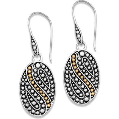 Samuel B. 18k & Silver Oval Dot Earrings In Silver And Gold