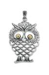 Samuel B. Owl Two-tone Pendant