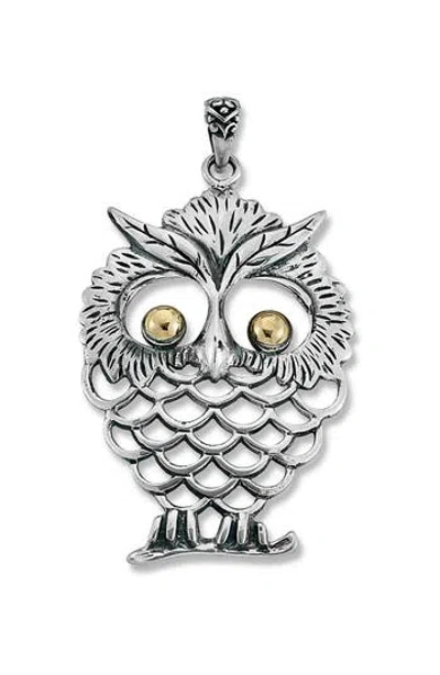 Samuel B. Owl Two-tone Pendant