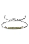 Samuel B. Pavé Bolo Bracelet In Green