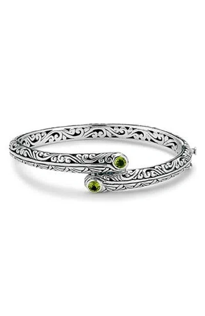 Samuel B. Peridot Bypass Bangle Bracelet