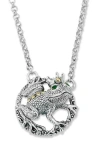 Samuel B. Prince Frog Pendant Necklace In Multi