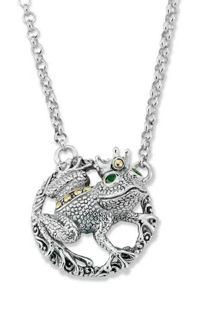 Samuel B. Prince Frog Pendant Necklace In Multi