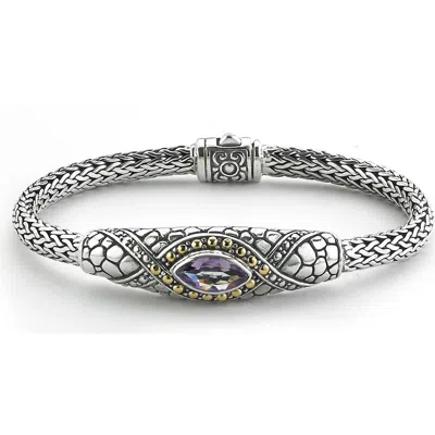 Samuel B. Rope Bracelet In Burgundy