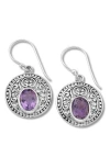 Samuel B. Round Drop Earrings In Silver