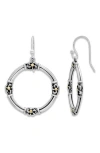 Samuel B. Round Drop Earrings In Silver And Gold