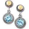 Samuel B. Round Stone Drop Earrings In Blue
