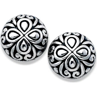 Samuel B. Scroll Design Sterling Silver Stud Earrings